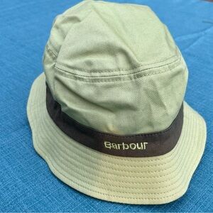 Barbour Kids Cotton Bucket Hat Light Green Size M